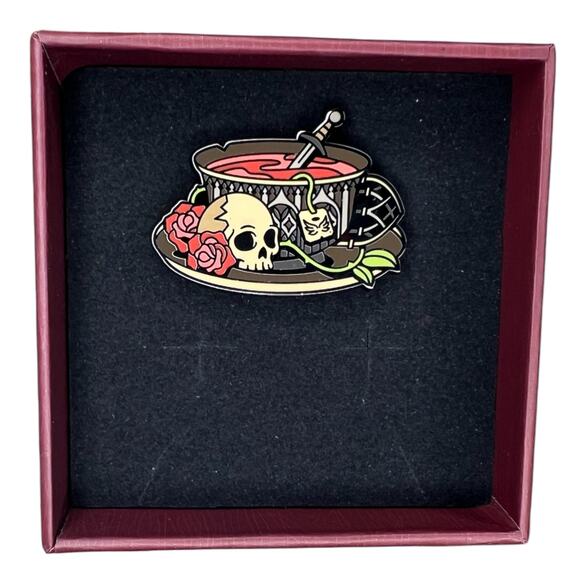 Darkly Bookish Box Nightshade Duology Cabinet of Curiosities Pin - December 2024 - Picture 4 of 7